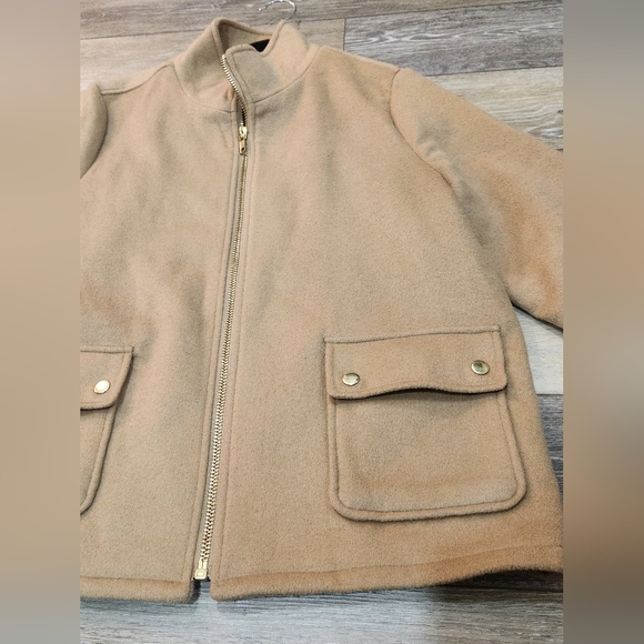 Joie Tan Zip-Up Jacket with Pockets - Picture 7 of 9